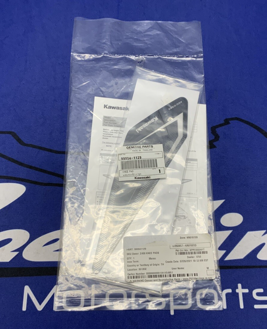 Kawasaki Knee Pad Set Ninja 400 2018-2023 OEM 99994-1129