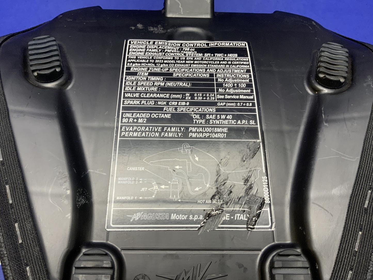 MV Agusta Rider Seat F3R/RR 2023 OEM 8000B7402