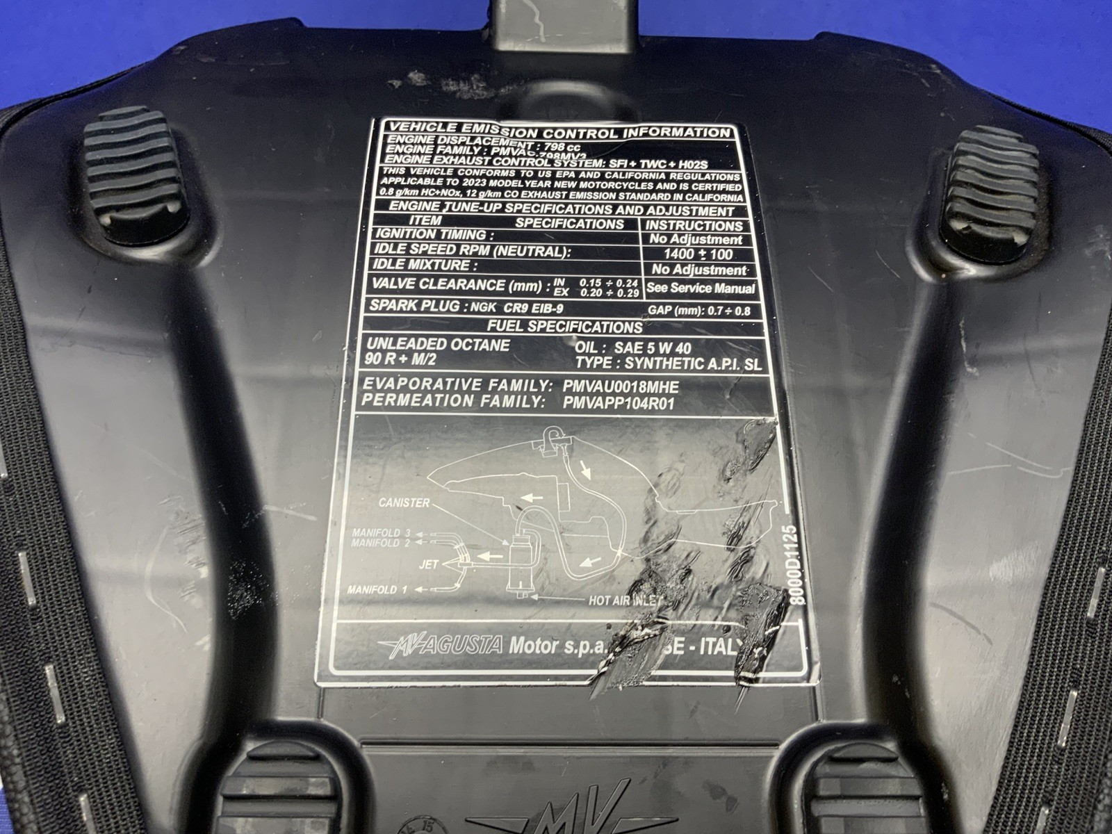 MV Agusta Rider Seat F3R/RR 2023 OEM 8000B7402