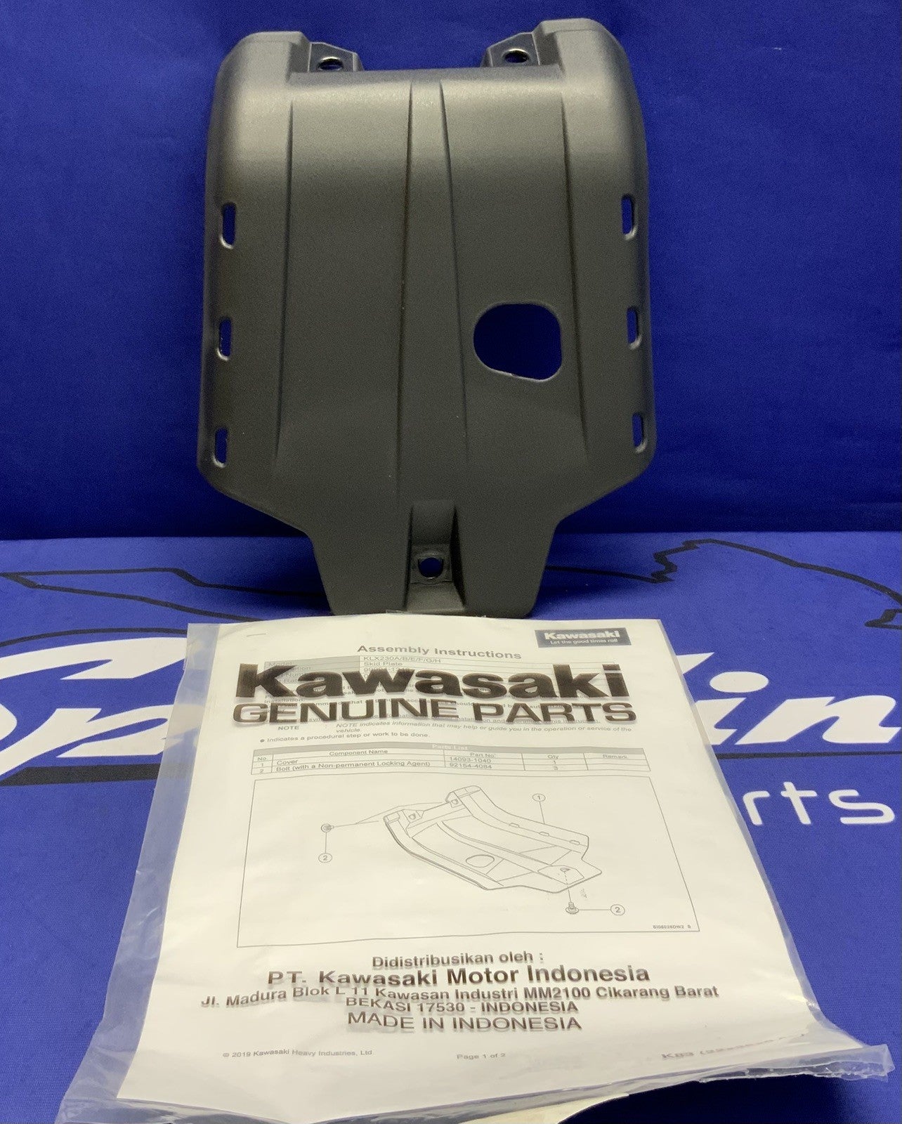 Kawasaki Skid Plate KLX230 2020-2023 OEM 14093-1040