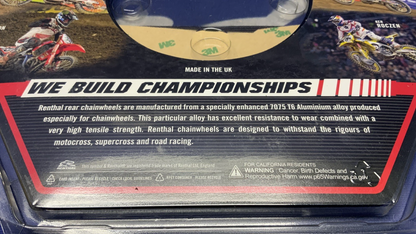 Renthal Rear Sprocket 49T (Black) 890 Duke R 2020-2023 224U-520-49GPBK