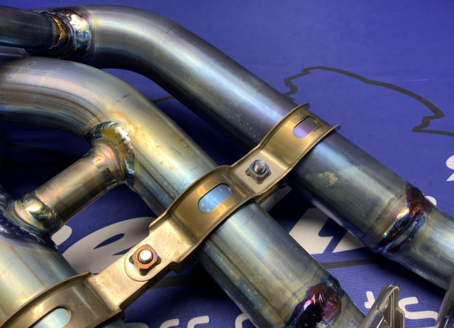 Kawasaki Exhaust Manifold (Titanium) ZX-10R/RR 2021-2025 OEM 39178-0390