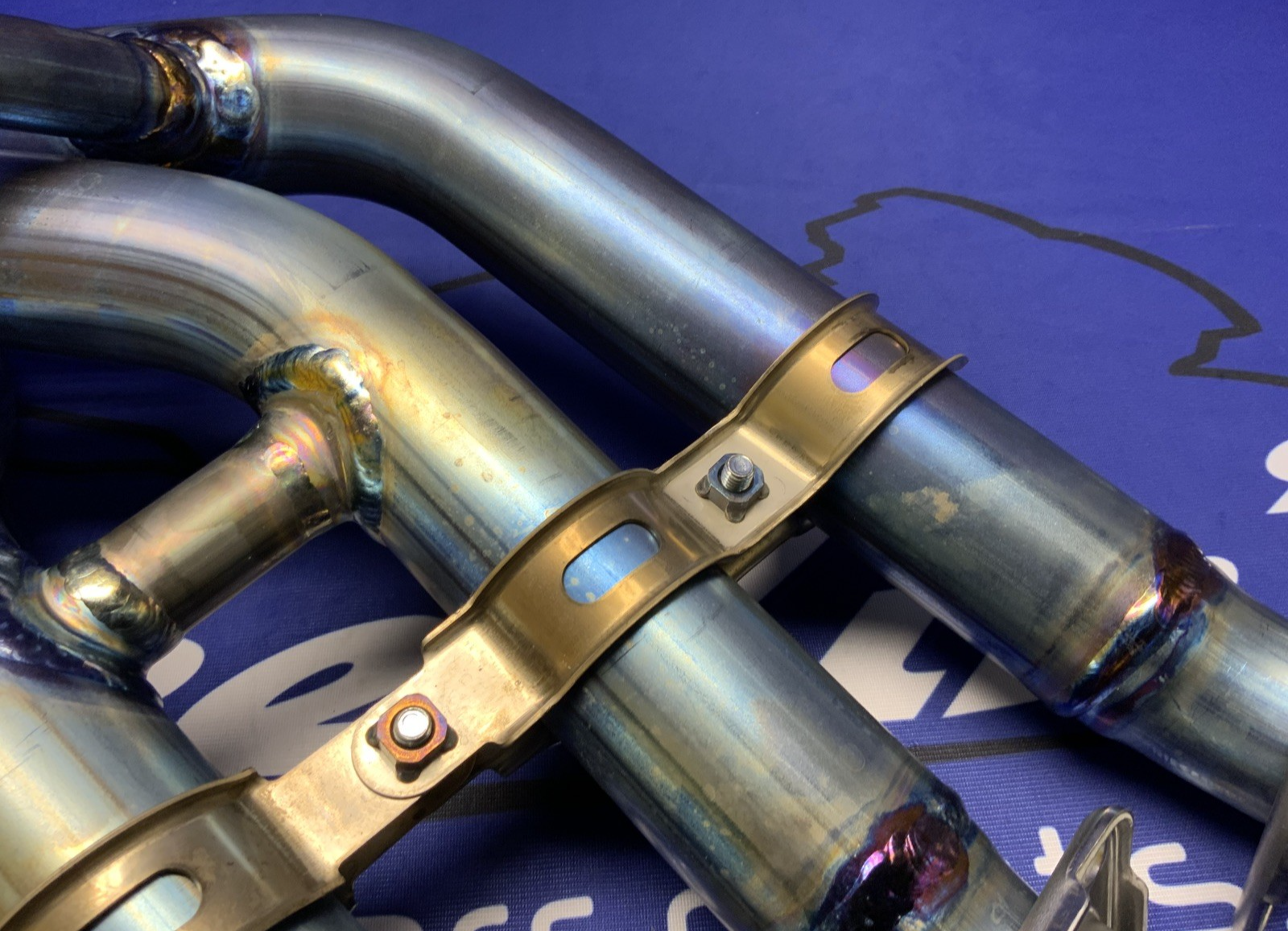 Kawasaki Exhaust Manifold (Titanium) ZX-10R/RR 2021-2025 OEM 39178-0390