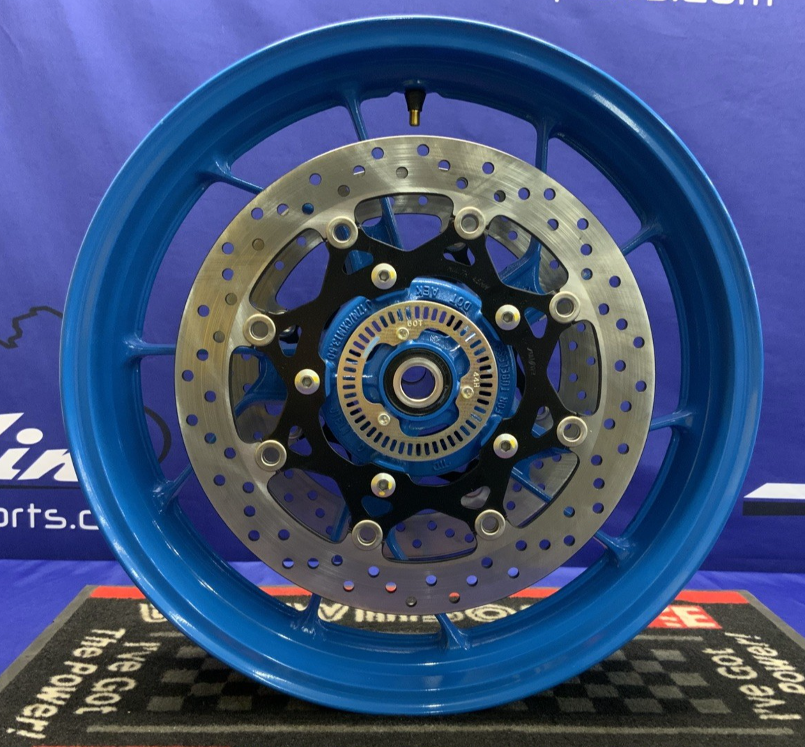 Suzuki Front Wheel W/ Rotors (Blue) GSX-8R 2024-2026 OEM 54111-25L00-QZB-2