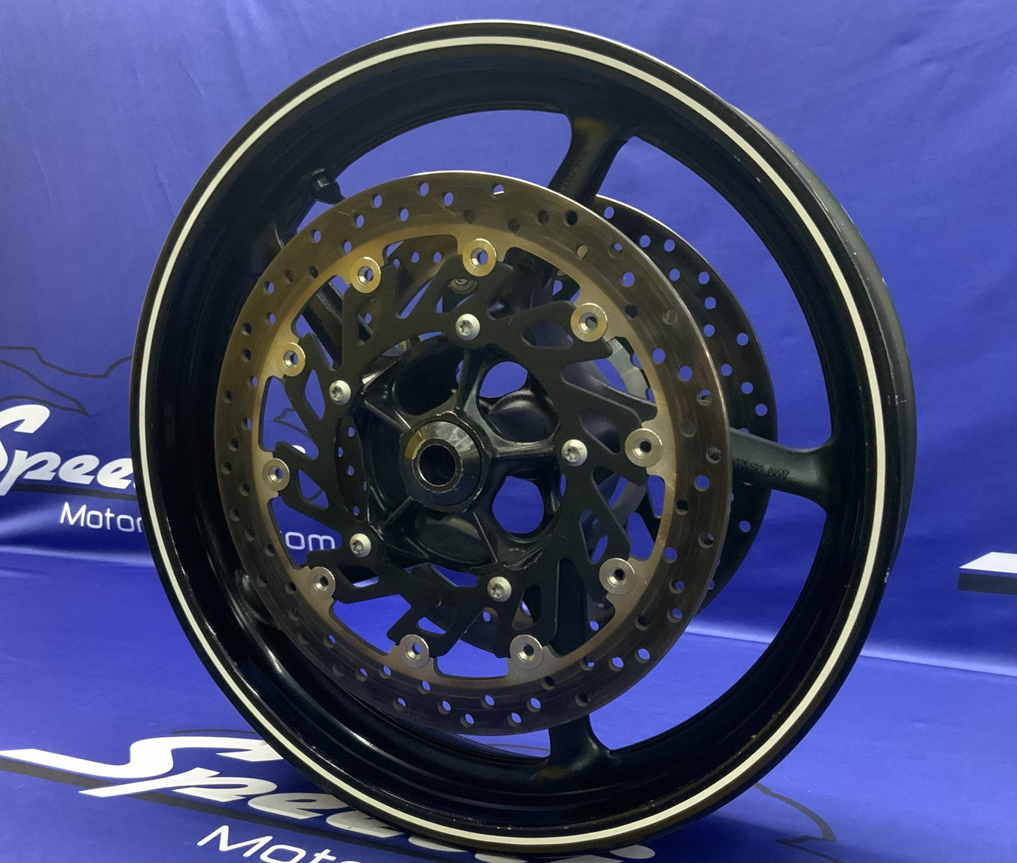 Yamaha Front Wheel Assembly (Black) YZF-R6 2003-2008 OEM 5SL-25168-00-98-1