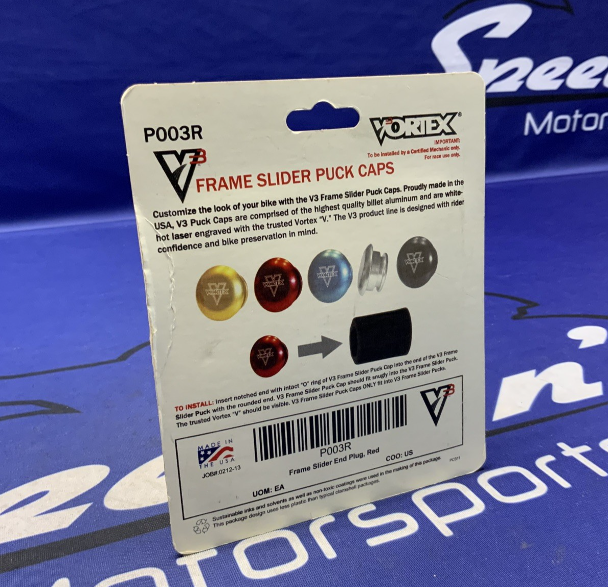 Vortex Racing Slider Plug (Red) P003R