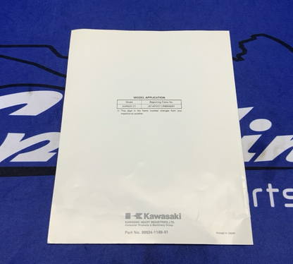 Kawasaki Mule 2500 Service Manual 1994-1999 OEM 99924-1169-51