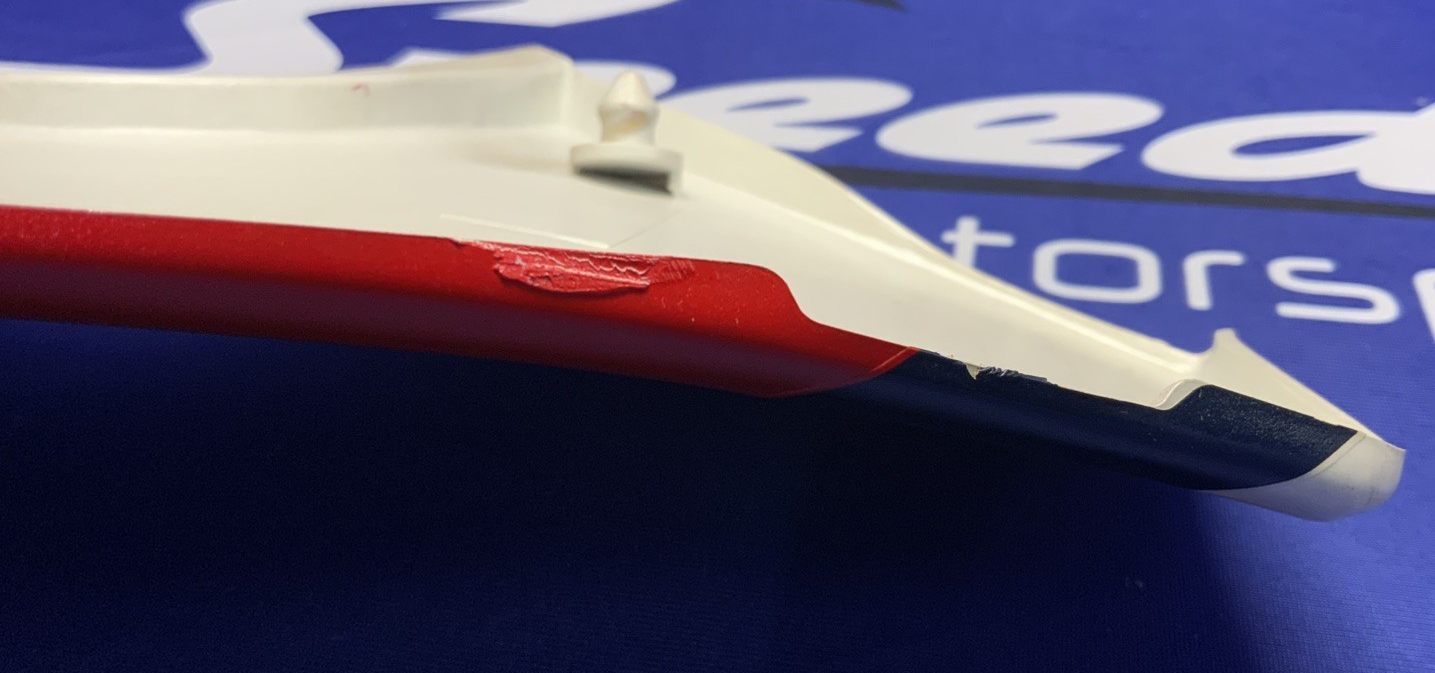 Kawasaki Left Side Cover (Red, White & Blue) Ninja 600 85-86 OEM 36002-5195-P9