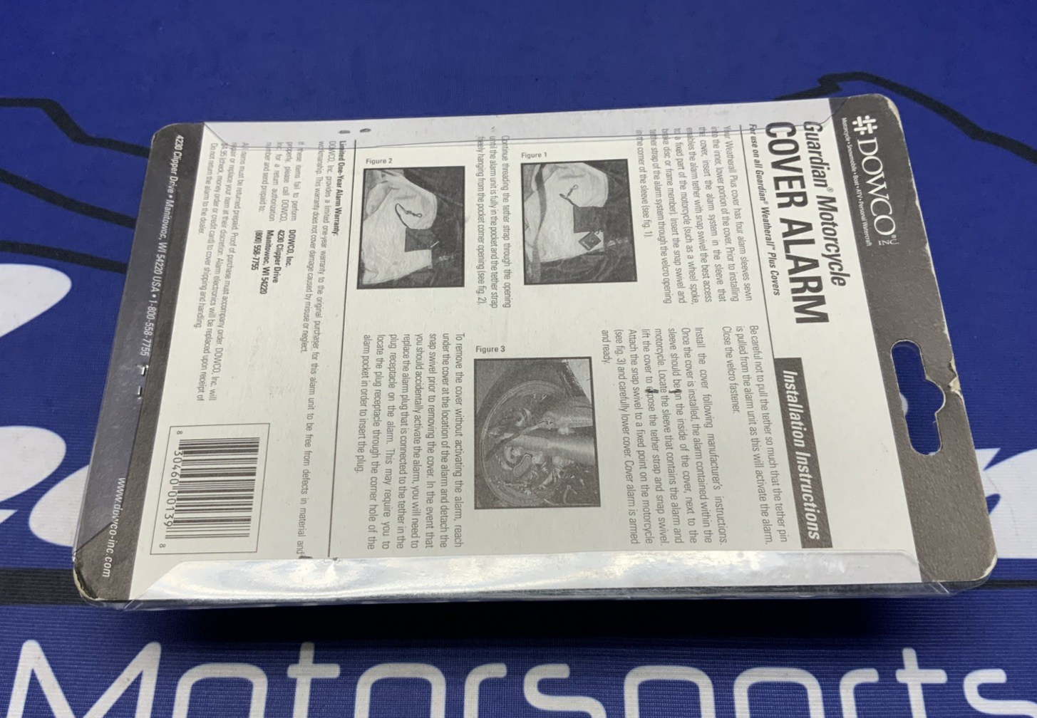 Dowco Guardian Motorcycle Cover Security Alarm system 26038-00
