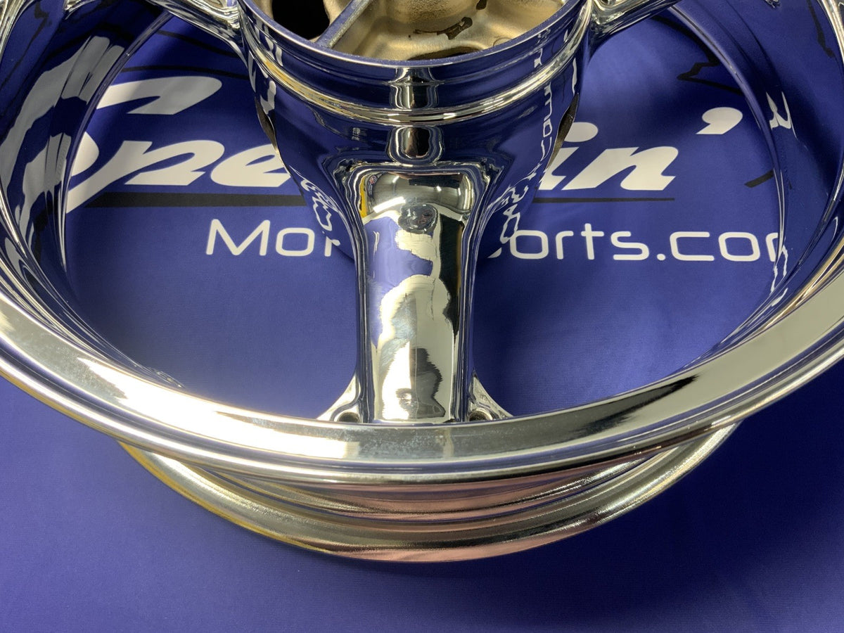 Kawasaki Front & Rear Wheel (Chrome) ZX-6R/636 2003-2004 OEM 41073-0112-R2