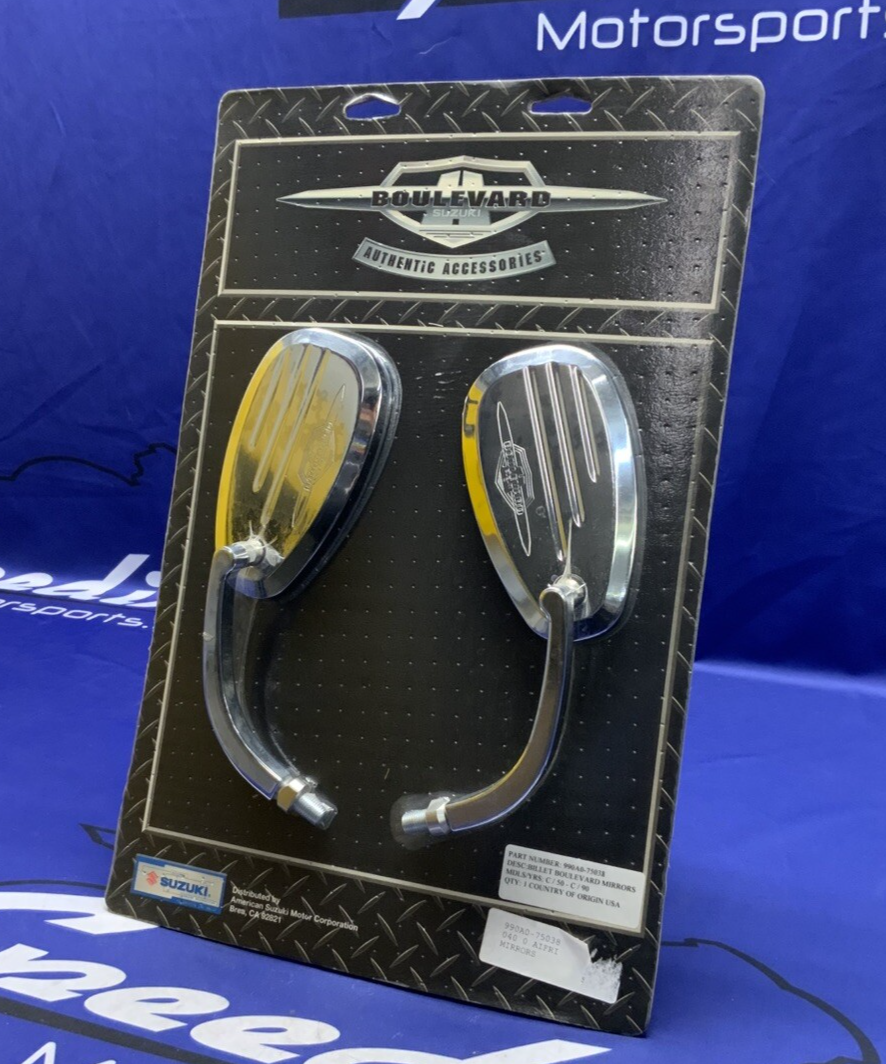 Suzuki Rear View Mirrors (Chrome) Boulevard 2005-2009 OEM 990A0-75038