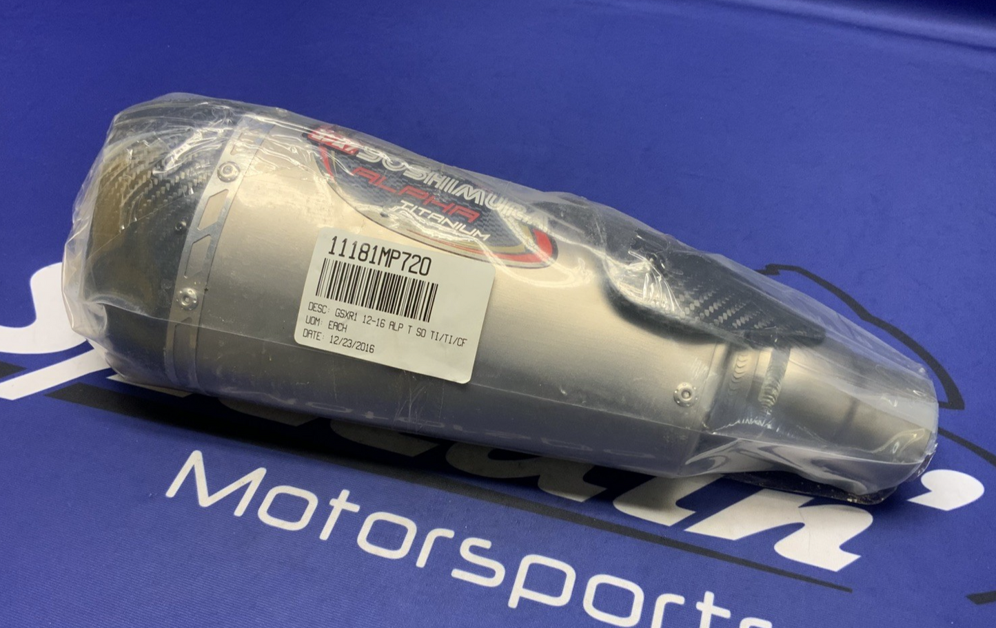 Yoshimura Alpha T Slip-On Titanium Muffler GSXR 1000 2012-2016 11181MP720
