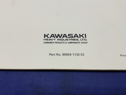 Kawasaki KX500 Service Manual 1990-1991 OEM 99924-1132-52