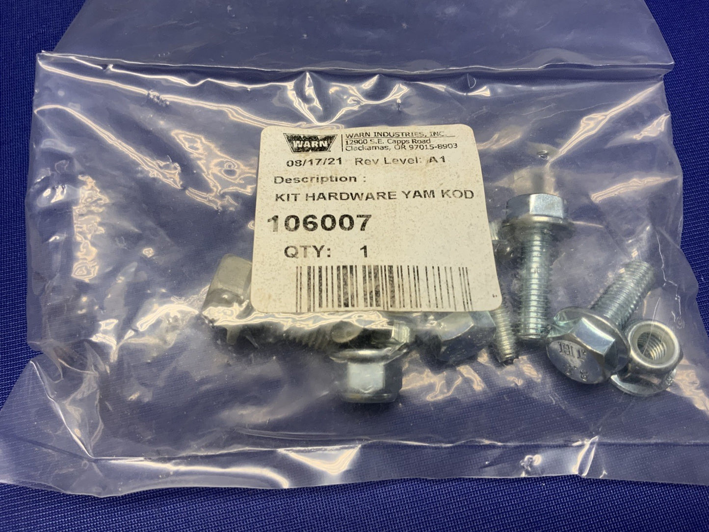 WARN VRX Winch Mount Yamaha Kodaik 450/450 EPS 2020-2027 OEM DBY-10600-10-00