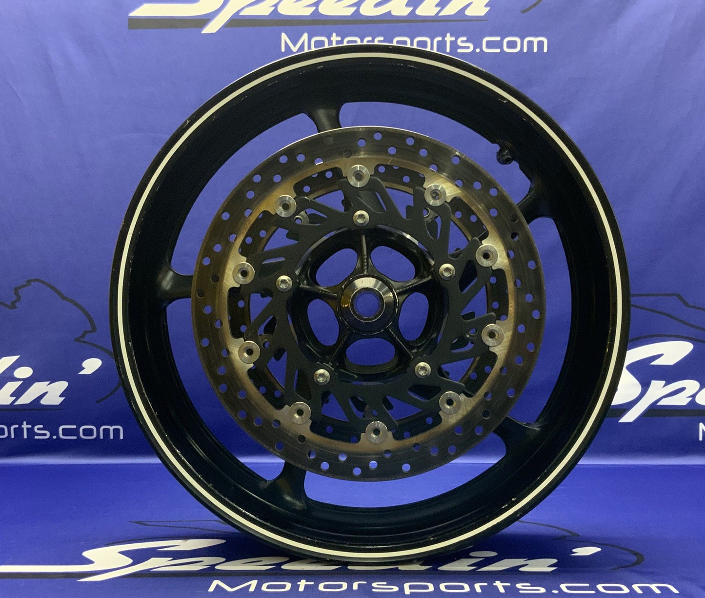 Yamaha Front Wheel Assembly (Black) YZF-R6 2003-2008 OEM 5SL-25168-00-98-1