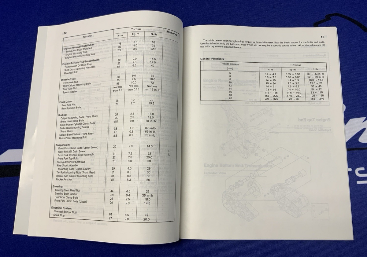 Kawasaki KDX200 Service Manual 1990-1994 OEM 99924-1166-51