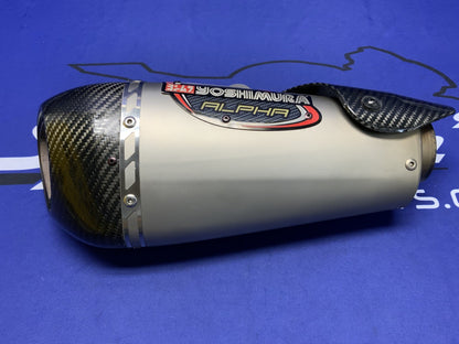 Yoshimura Alpha Slip-On Muffler Suzuki GSX-R1000 2017-2025 11182BP521
