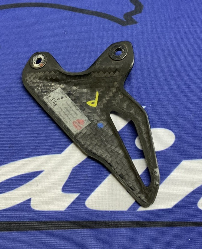 Ducati Left Footpeg Plate Holder & Heel Guard Panigale V4 2022 OEM 96221061AA