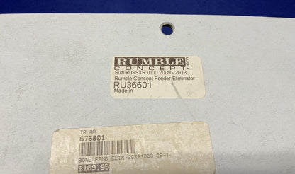 Rumble Concepts Fender Eliminator Kit Suzuki GSXR 1000 2009-2016 RU36601