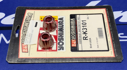 Yoshimura Bar End Kit (Red) GSX-R 600/750/1000 2004-2007 R-K3101