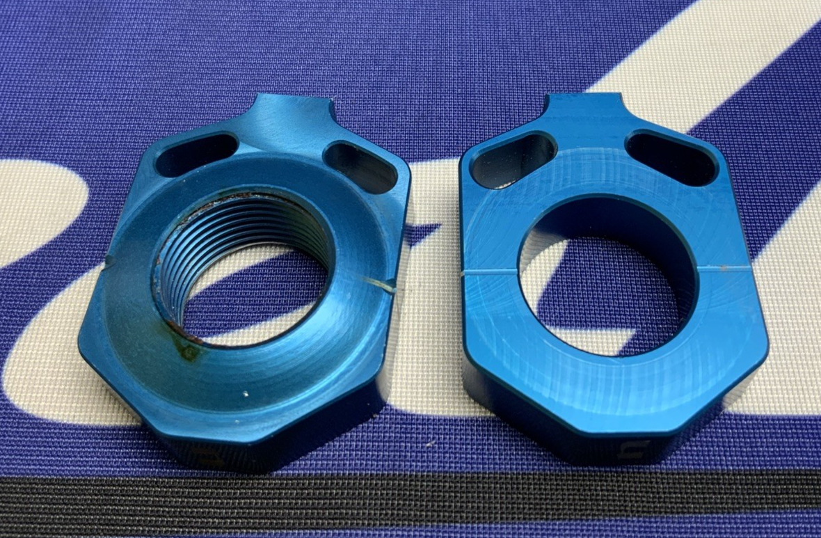 Nihilo Concepts Chain Adjuster Kit 20MM Axle KTM 85/105 2015-2025 NCABKNDBLU