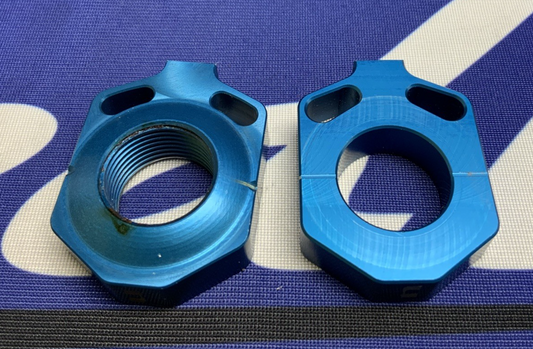 Nihilo Concepts Chain Adjuster Kit 20MM Axle KTM 85/105 2015-2025 NCABKNDBLU