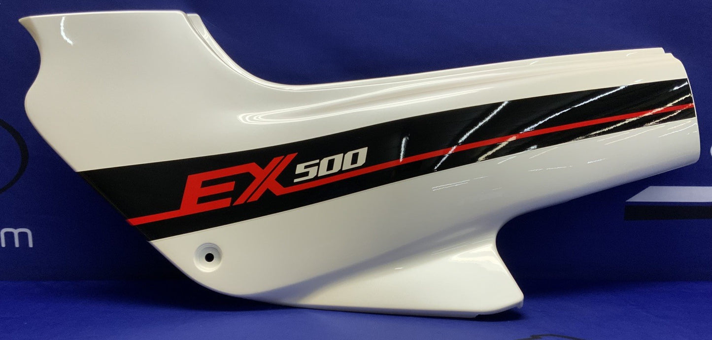 Kawasaki Left Side Cover (White) EX500 1988 OEM 36002-5445-R1