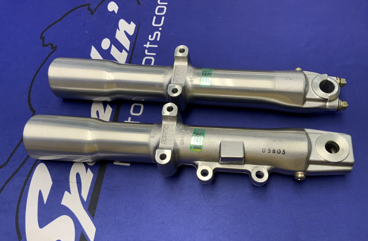 Harley Davidson Outer Fork Tube Set FLHTC Electra Glide 1999-2006 OEM 46496-00A
