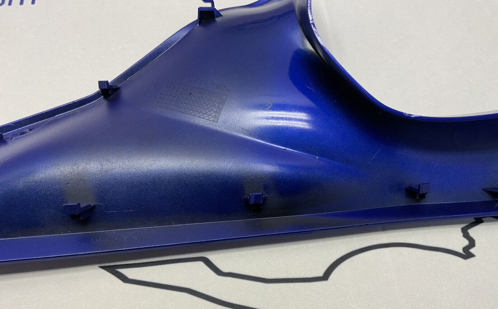 Yamaha Left Upper Fairing Blue YZF-R7 2022-2024 OEM BEB-2837L-00-P0