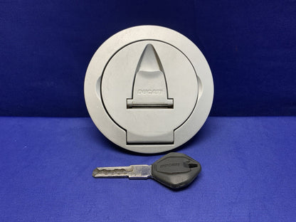 Ducati Tank Cap With Key Panigale V4 2018-2024 OEM 89520411AB