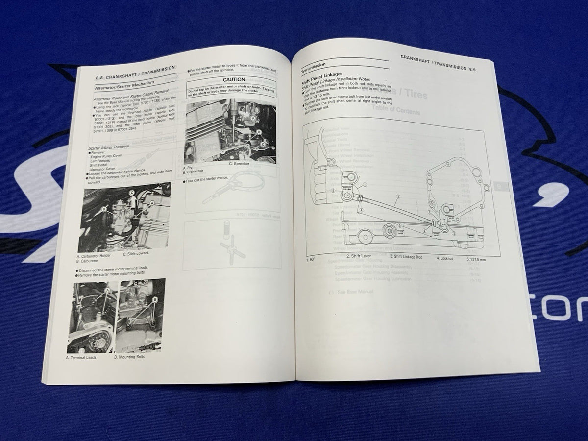 Kawasaki Vulcan 500 Service Manual 1990-1996 OEM 99924-1125-53