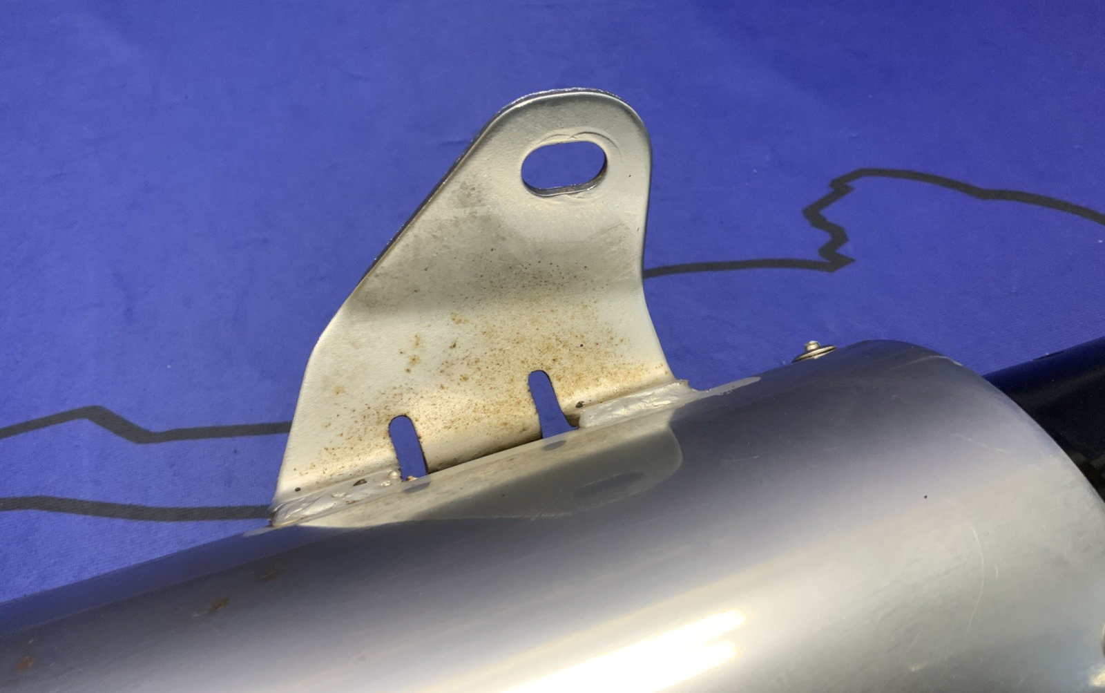 Kawasaki Right Muffler GPZ1000RX 1986-1987 OEM 18002-1693