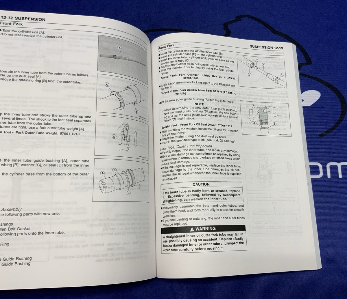 Kawasaki Ninja ZX-6R Service Manual 2000-2005 OEM 99924-1254-04