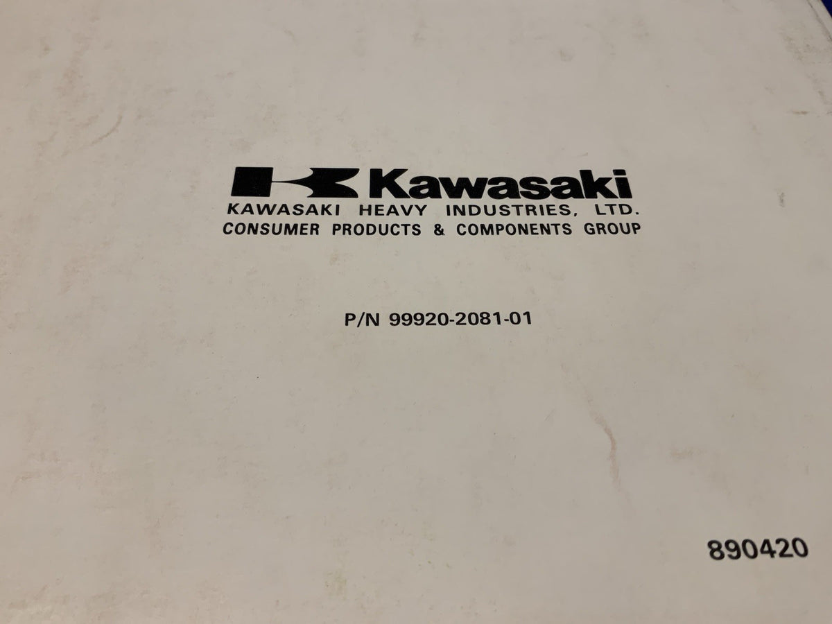 Kawasaki GE4000/4500AS Owners Manual 1989-1993 OEM 99920-2081-01