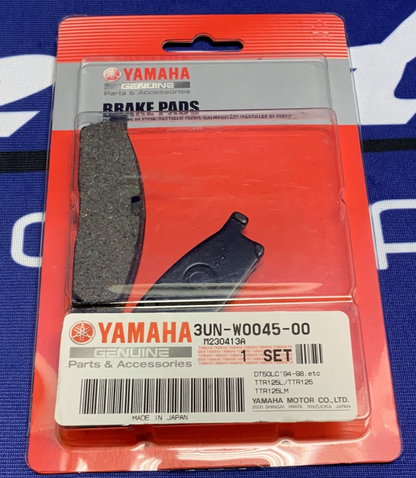 Yamaha Front Brake Pad Kit TTR125L 2000-2015 OEM 3UN-W0045-00-00