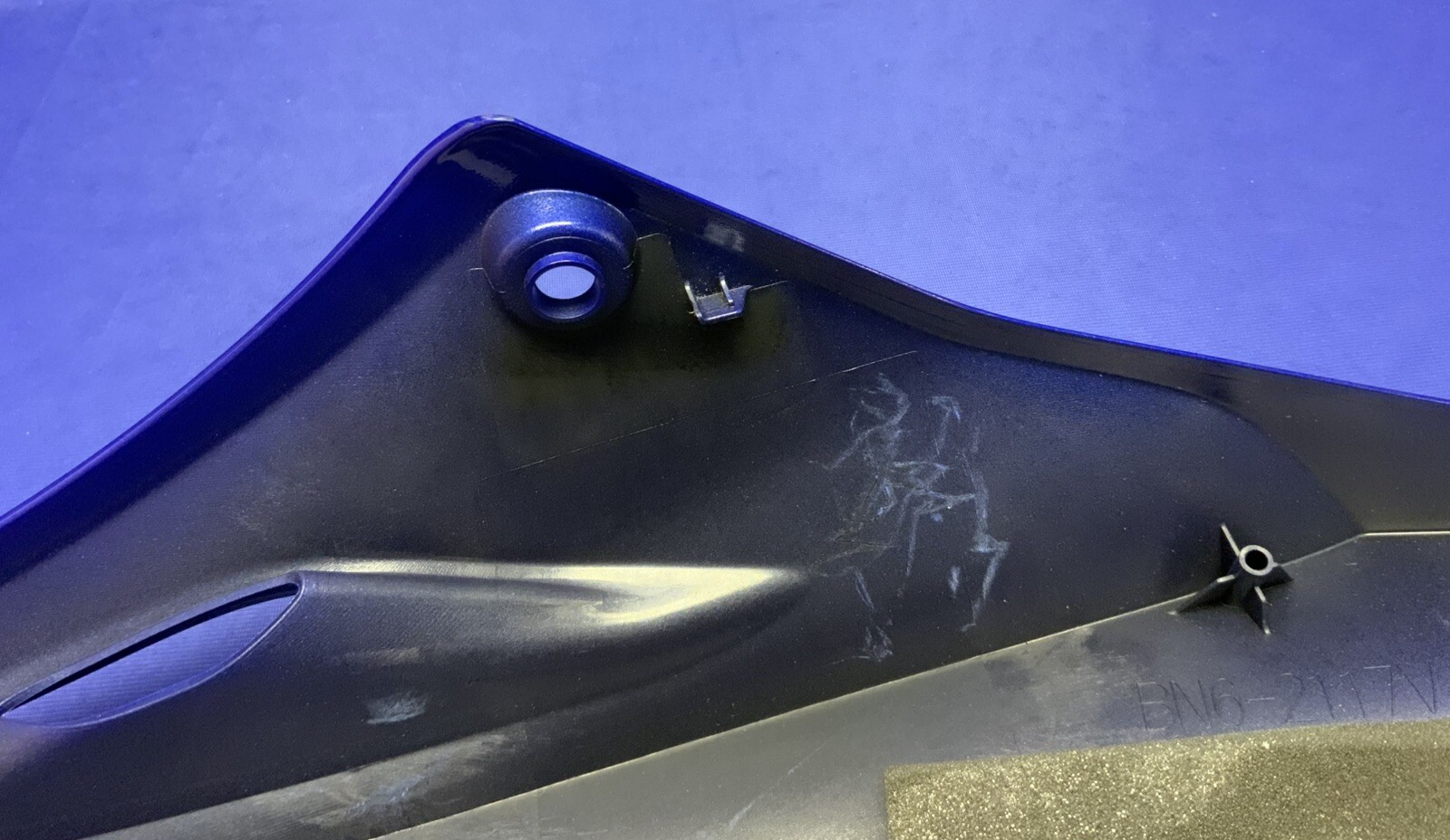 Yamaha Left Upper Fairing (Blue) YZF-R6 2017-2024 OEM BN6-2117V-00-P0
