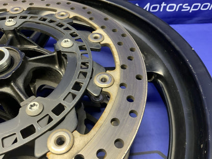 Yamaha Front Cast Wheel (Black) W/ Rotor YZF-R1 2012-2014 OEM 1KB-25168-00-2X