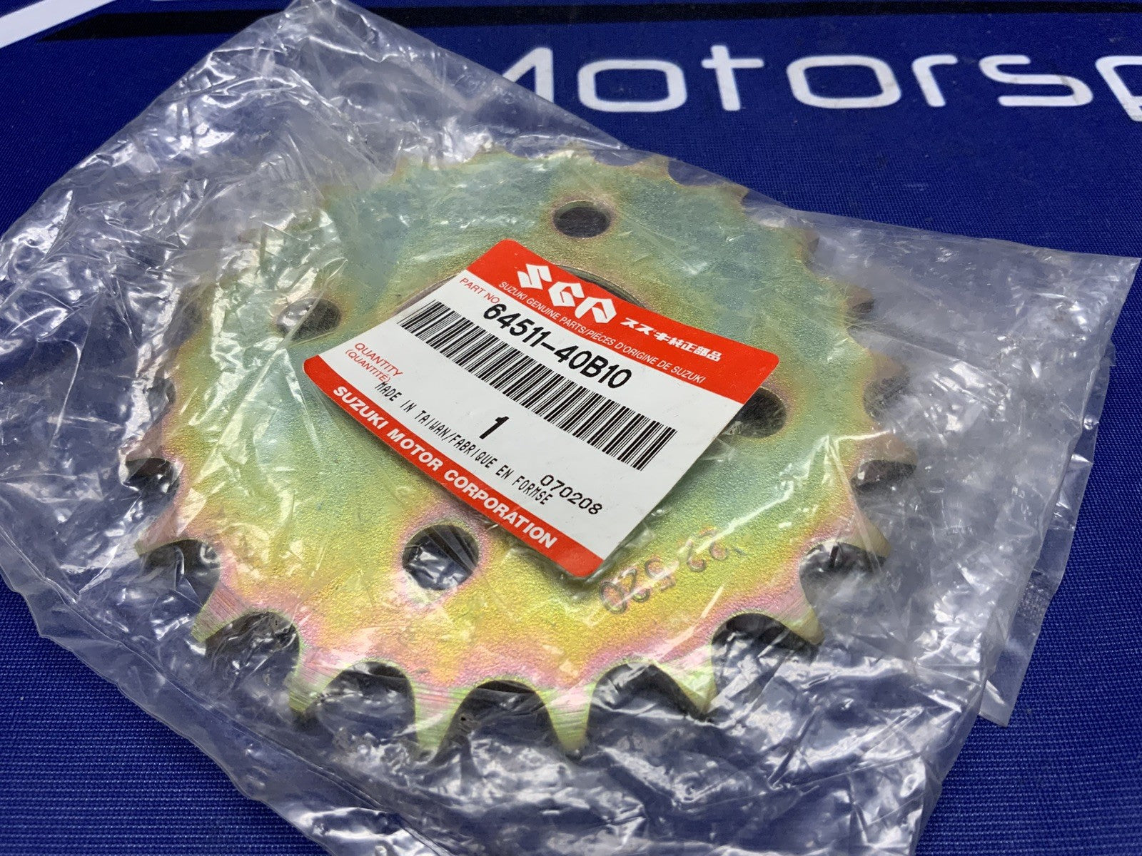 Suzuki Rear Sprocket LT80 Quadsport 1988-2006 OEM 22 Tooth 64511-40B10