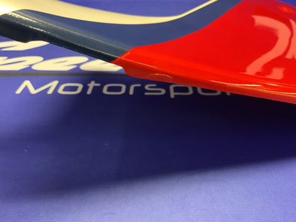 Kawasaki Left Side Cover (Red, White & Blue) Ninja 600 85-86 OEM 36002-5195-P9-1