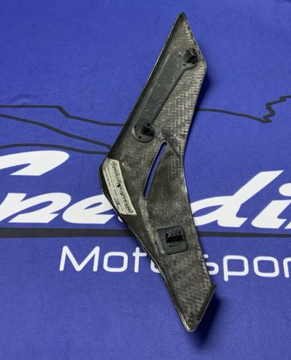 Triumph Left Belly Pan Carbon Fiber Street Triple R/RS/Moto 2 23-25 OEM T2317077