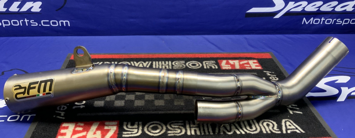 FM Projects Custom Rear Slip On Dual Exhaust System Aprilia RSV4RR 2015-2016 