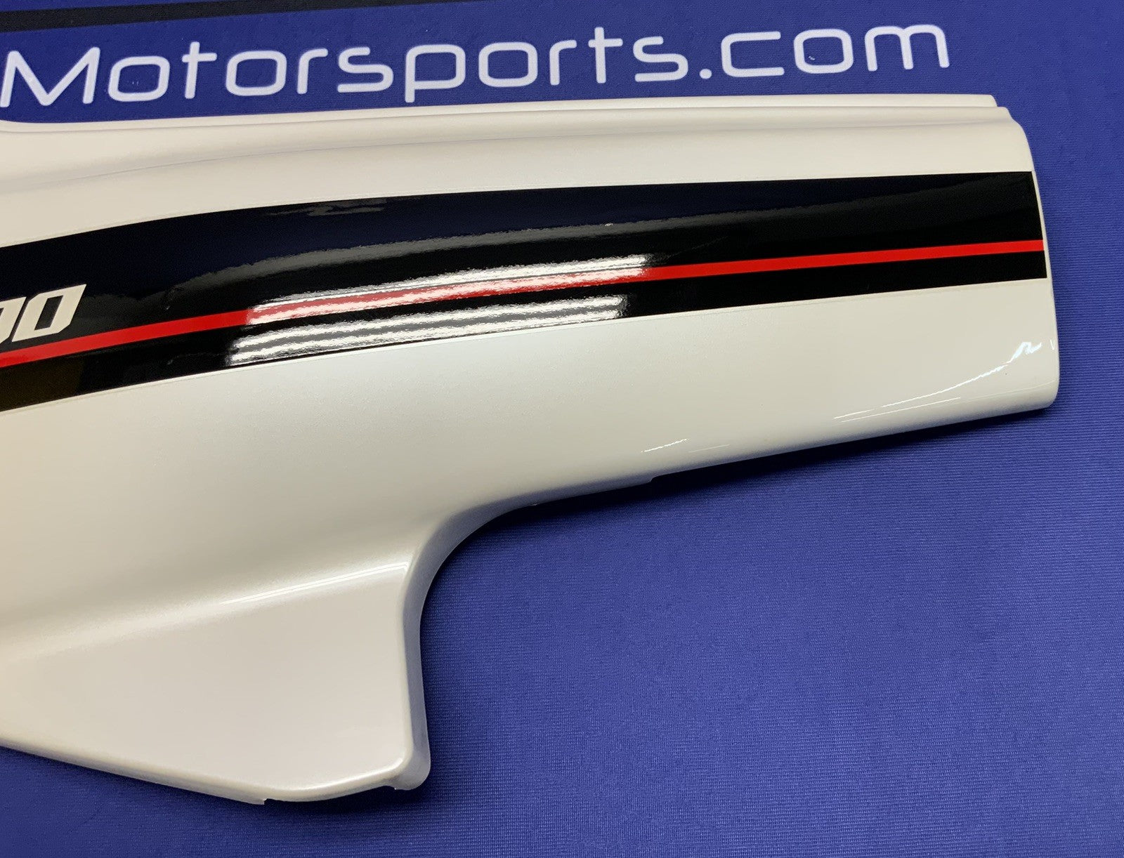 Kawasaki Left Side Cover (White) EX500 1988 OEM 36002-5445-R1