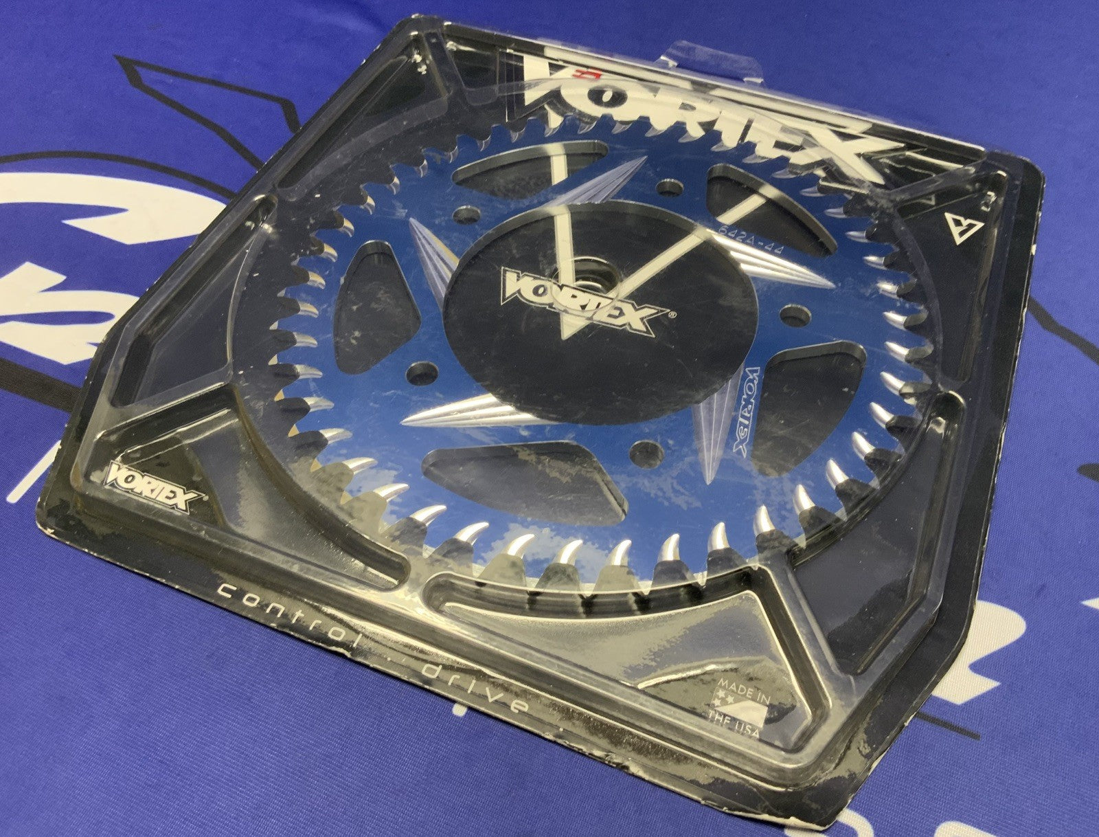 Vortex Racing Rear Sprocket (Blue) 44T YZF-R1 2015-2026 642A-44