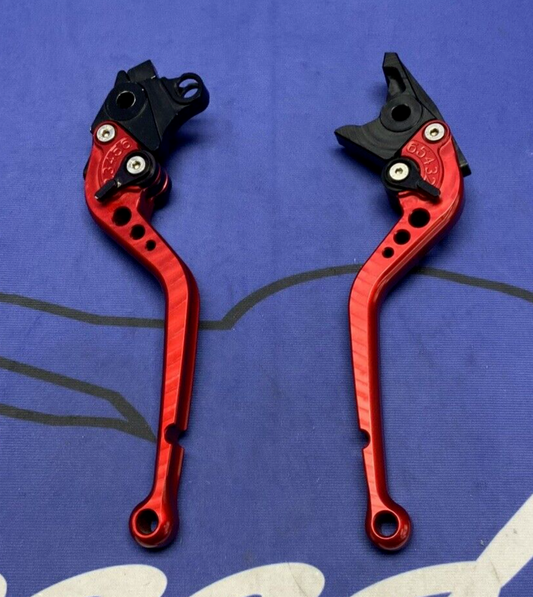 Pazzo Racing Clutch and Brake Lever Set (Red) Hayabusa 2008-2020 F-41, S-14