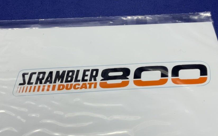 Ducati "Lifestyle Logo" Scrambler Stickers OEM 987691868