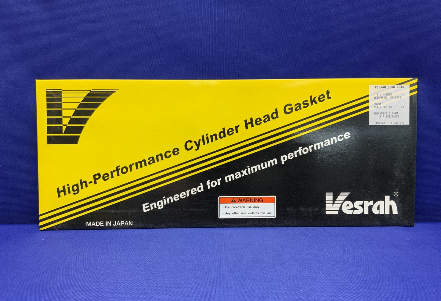 Vesrah Cylinder Head Gasket 0.45mm Suzuki GSX-R1000 2009-2016 RG-3010