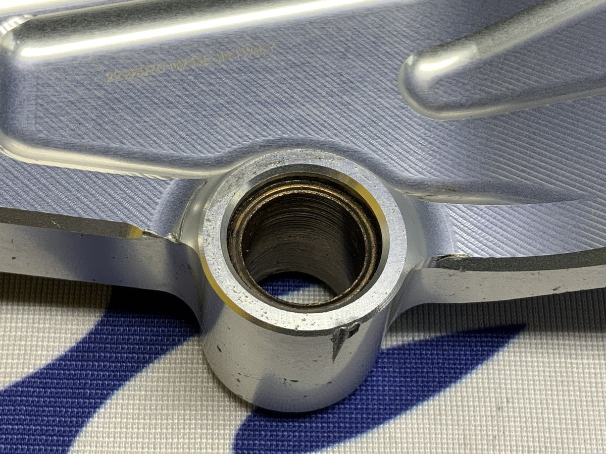 Ducati Left Footpeg Plate Holder & Heel Guard Panigale V4 2022 OEM 96221061AA