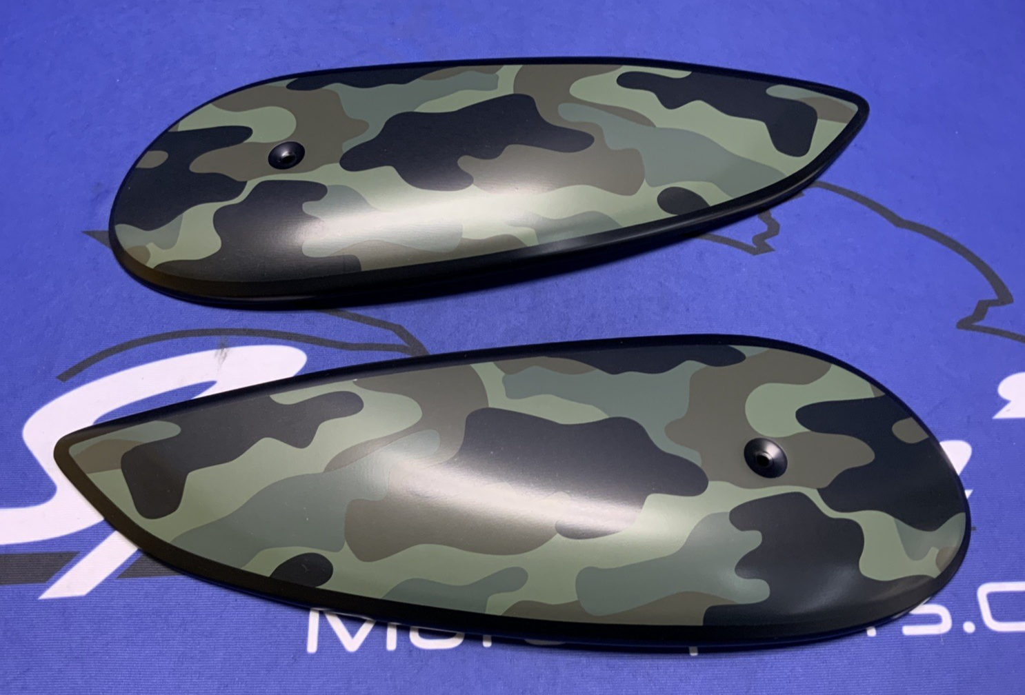 Ducati Tank Cover Set Camoflauge Scrambler 2017-2021 OEM 97380261A