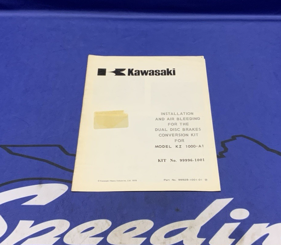 Kawasaki Install & Air Bleed KZ1000-A1 OEM 99929-1001-01