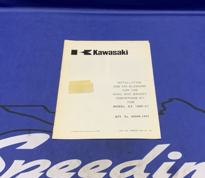 Kawasaki Install & Air Bleed KZ1000-A1 OEM 99929-1001-01